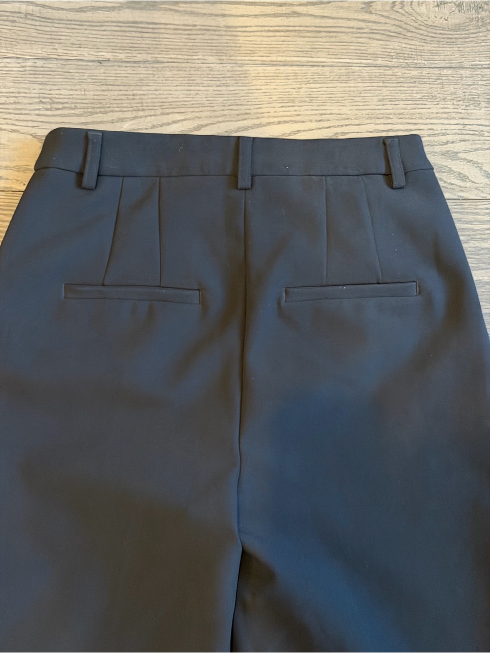 Express Editor Straight Super High Rise Classic Black Dress Pants - Picture 8 of 9